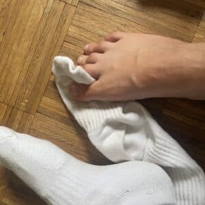 sweaty verschwitze aromatisch riechende Socken von Mir für Dich!