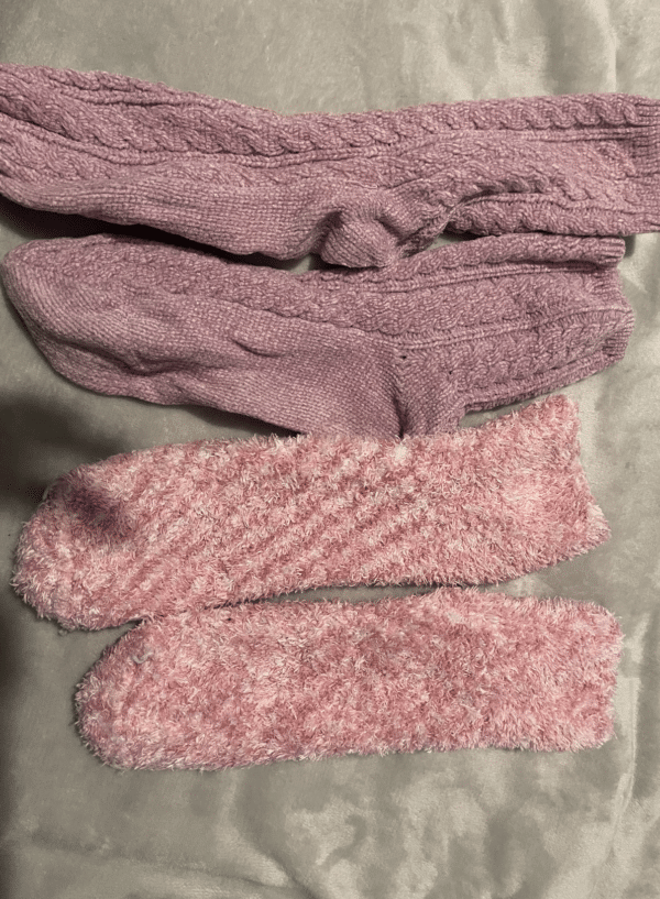 2 Paar rosa Kuschelsocken