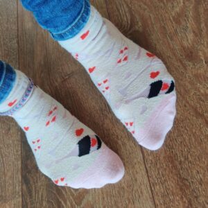 1 Woche getragene Socken