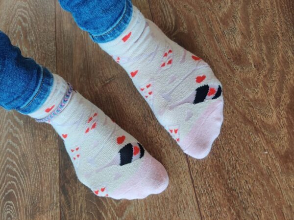 1 Woche getragene Socken