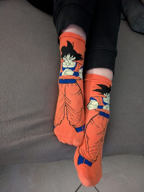 3 Tage durchgehen getragene DragonBall Socken. Etwa 60.000 Schritte